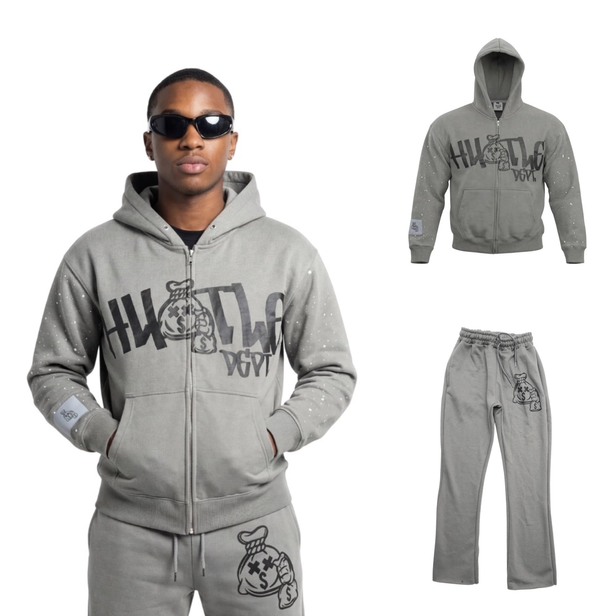 Hustle Dept Rhinestone Sweatsuits