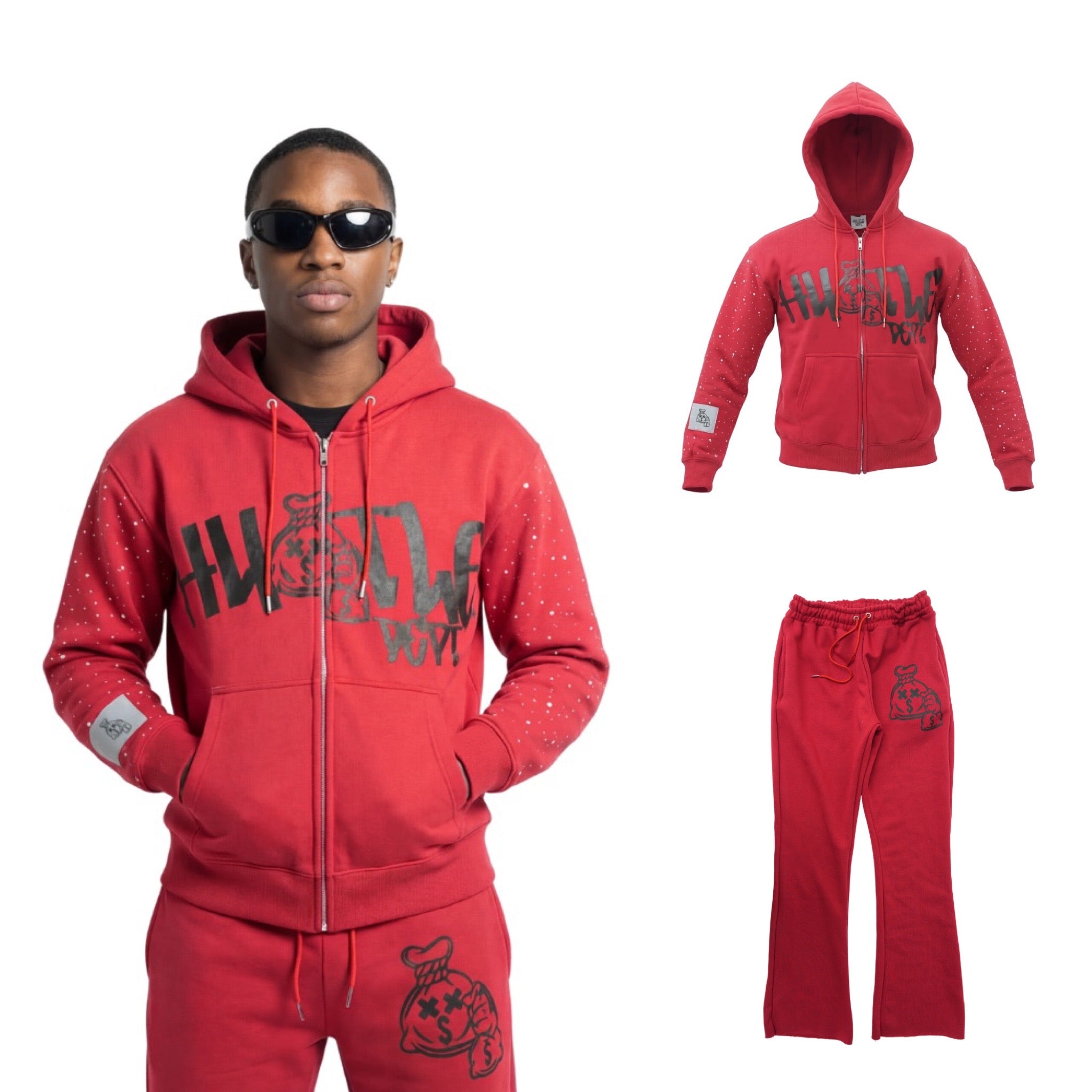 Hustle Dept Rhinestone Sweatsuits