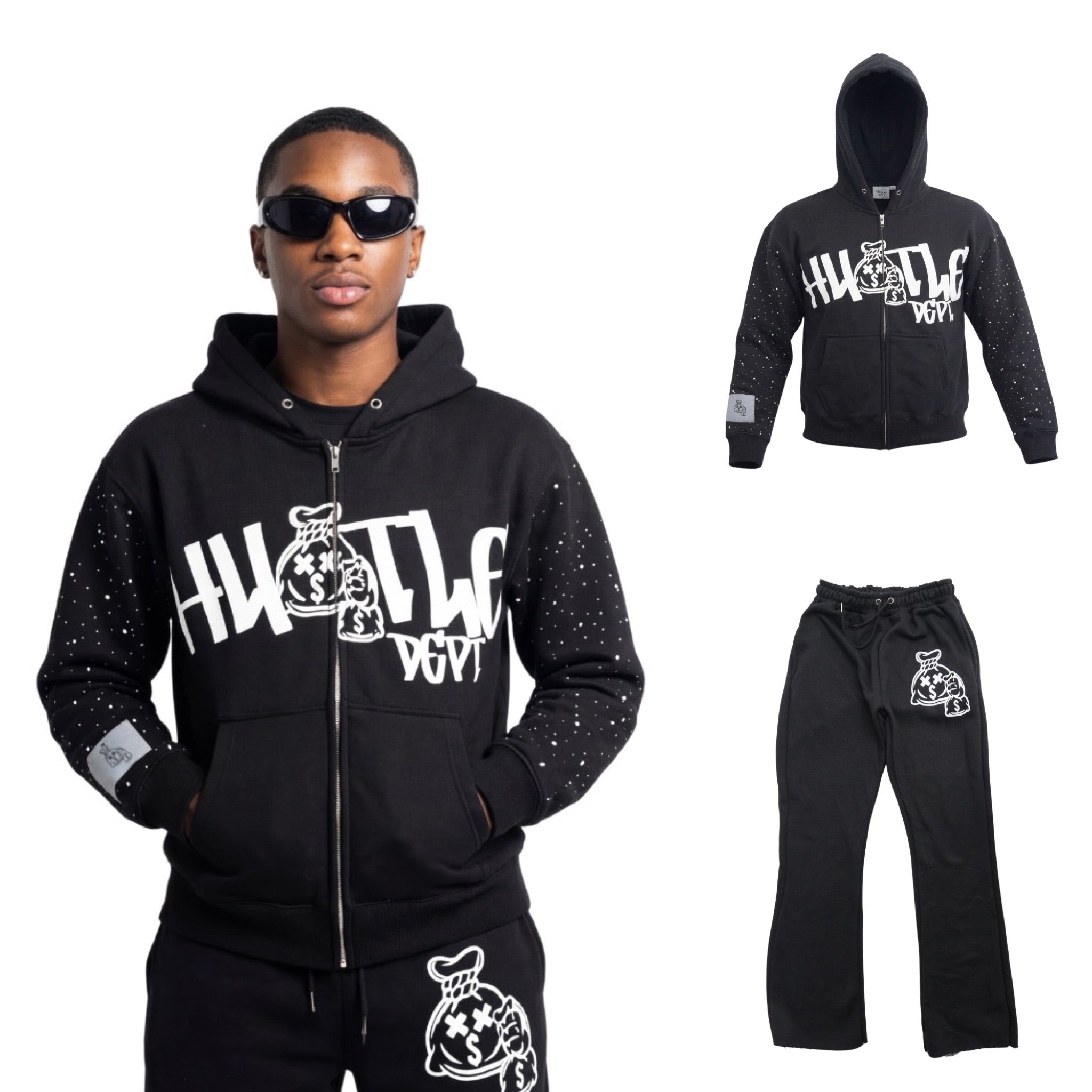 Hustle Dept Rhinestone Sweatsuits